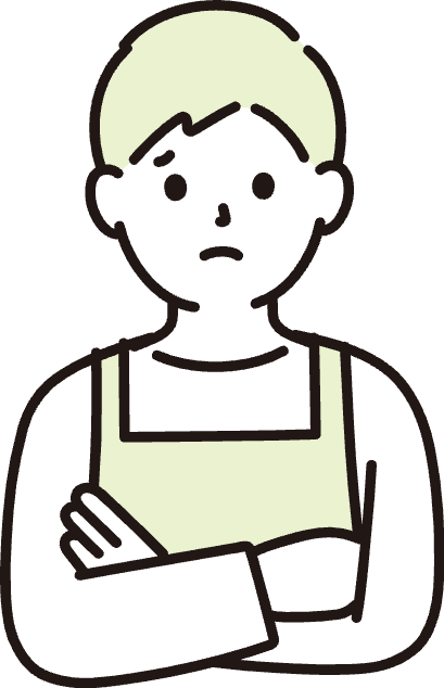 困っている男性